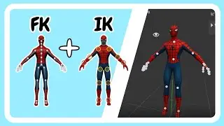 How to use extra bones in Ik rigging in prisma 3d.. (IK +FK)