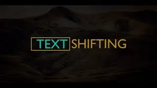 Text Shifting Intro Animation in After Effects | After Effects Tutorial #1 | TechnoMafia