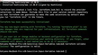 55. Terraform  Input Variables   Sensitive Variables