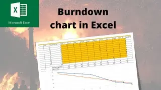 How to create a Project Burndown chart in Microsoft Excel