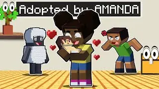 Adopted By AMANDA THE ADVENTURER In Minecraft!