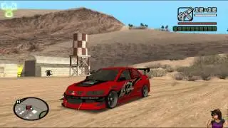 Tokyo Drift Mitsubishi EVO drifting (GTA San Andreas) car mod