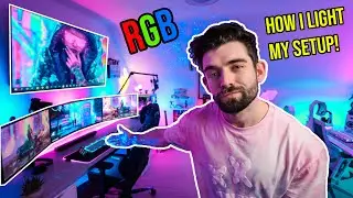 TRANSFORM your GAMING SETUP with RGB Lighting! 🌈 How I light my Gaming Room!