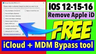 New iCloud Bypass + MDM Lock Unock tool iOS 12-15-16 2024