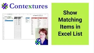 Show Matching Items in Excel List