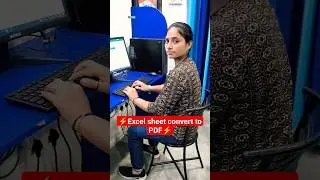 Excel sheet convert to PDF🔥🤓 #excel #viral #shorts #shortsvideo #computer #exceltips