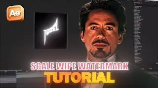 Scale Wipe Watermark Tutorial | After Effects