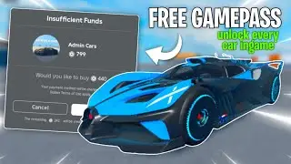 [ FREE GAMEPASS ] Unlock Every Car In-Game | Get Free Gamepass & Every Paid Car !