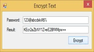 C# Tutorial - How to encrypt a password C#.NET | FoxLearn