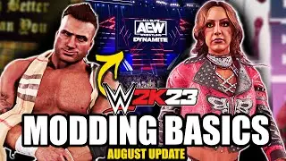 WWE 2K23 Modding Basics Tutorial (OUTDATED METHOD)| AEW Mods for WWE