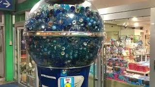 Sea animals water ball vending machine.