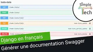 Django en Français - 10. Générer une documentation Swagger avec drf-yasg