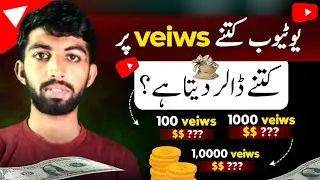 YouTube kitne veiws pay Kitne Dollar Deta |100k  veiwes par kitne dollor deta hai | new update 2024