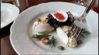 ASMR Eating in Pushkin Restaurant, Russian Meal