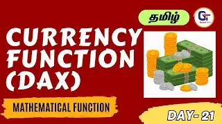 Currency (DAX) function | Mathematical function (DAX) In Power BI  - Day 21-  Gokul Tech