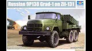 РСЗО Град-1 на ЗИЛ-131 / 9P138 Grad-1 on ZIL-131. Trumpeter. Обзор модели.