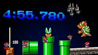 Super Mario Bros. Any% All-Stars Speedrun in 4:55.780 *WR*