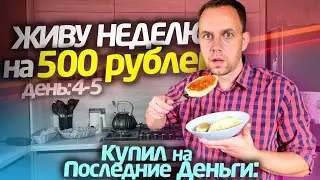 ПОТРАТИЛ ПОСЛЕДНИЕ 👉 НЕДЕЛЯ НА 500 🤐 ЖИВУ 4-5 ДЕНЬ