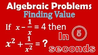 Find Value of x2 + 1/x2 | Algebra | tricky solution2 #algebra #formula #math #shorts