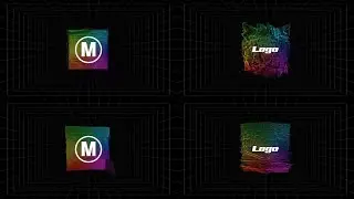 4 Glitch Spectrum Logo Reveals After Effects Templates