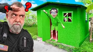 I Built SECRET Rooms in PUBLIC!! Hidden Door You'd NEVER Find!