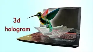 Make a hologram projector with laptop | DIY 3D Hologram| DM