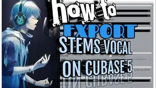 How to Export Mono Stems Vocal on Cubase 5 #cubase #tutorial #flstudio