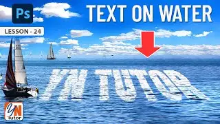 Water Text Effect in Photoshop Exercise No. 24 | Water Text Effect | YN Tutor