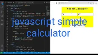 javascript project for  beginners #1.  Calculator. 