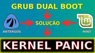 Distros Linux diferentes em dual boot dando Kernel Panic, solução aqui...