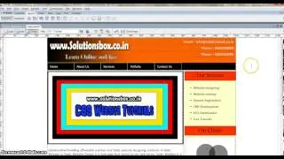 CSS Website Tutorials 6  How to create layout shadow in 12 Minuts