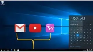 How to Pin Gmail / yahoo mail / YouTube to the taskbar of Windows 10