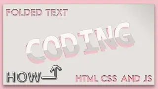 CSS 3D Paper Text Fold Editor | HTML CSS JS Text Editor 3D Folded Effects Tutorial