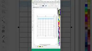 How to use Table tool in CorelDraw #tutorial #shorts