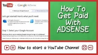 Create & Associate a Google AdSense Account to YouTube Channel - FAQ Tube