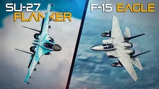 HEAVY WEIGHTS | F-15C Eagle Vs Su-27 Flanker DOGFIGHT | Digital Combat Simulator | DCS |