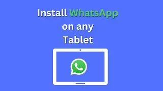 Install WhatsApp on Tablet and login Register with phone number No more qrcode syncing