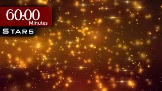 Golden Stars ~ 1-Hour Longest (!!!) FREE HD Gold Motion Background - Live Wallpaper AA-vfx