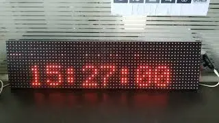 IoT Digital clock using P10 LED panel and ESP8266.