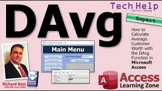 How to Calculate Average Customer Worth with the DAvg Function in Microsoft Access