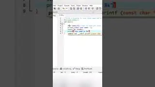 #4 Write C program to read name and print output