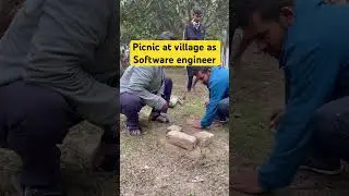 Picnic at village with Engineer 👷 #engineering #softwareengineer #codewithabhinash