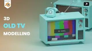 How to make stylized old television in blender