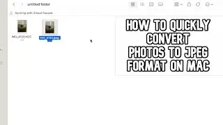 How to quickly convert HEIC image to JPG format on MAC video #mac #photos #apple