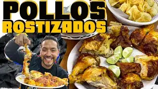 INCREÍBLE SABOR De Los POLLOS ROSTIZADOS  más FAMOSOS - FILA DE GENTE