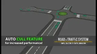 Unity3D - Road & Traffic System - Auto Culling Feature