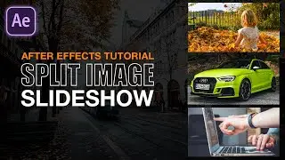 Split Image Slideshow Animation in After Effects - After Effects Tutorial