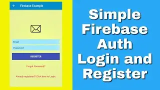 Firebase Auth Login/Register in Sketchware