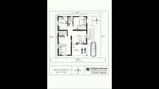 South facing building plan / low budget building design / 2 bedroom house design / buildingfloorplan