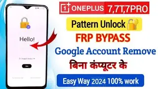 All OnePlus FRP Bypass Android 12,13 | New Trick | All OnePlus FRP/Google Account Unlock |Without Pc